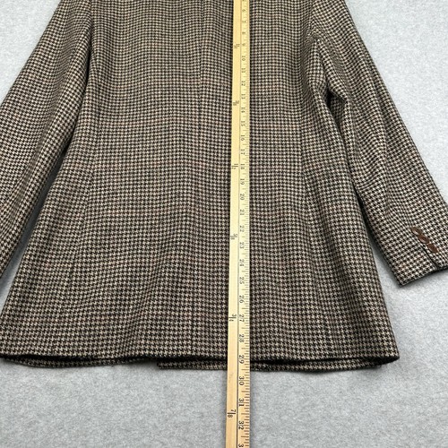VTG Breeches Blazer Size 8 Houndstooth Wool Alpaca Pockets Double Breasted - Picture 9 of 12