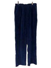 Alfred Dunner Women s Navy Corduroy Style Pull On Trousers Size 10