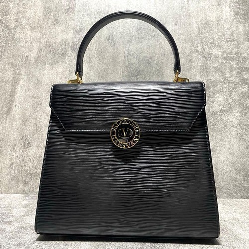 Valentino Garavani Hand Shoulder Bag Tote Purse 2way Logo Leather Authentic