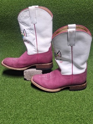 Girls Macie Bean Pink Sinsation Boots w/Unicorn Embroidery, Size 3 Style MK9205