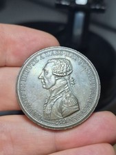 #263 Medaille Monneron Lafayette Tranche Inscrite 1791 USA Cuivre 23.94g