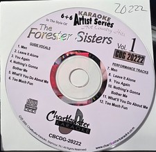 20222 FORESTER SISTERS   CHARTBUSTER KARAOKE CDG LOT LONG DRIVE