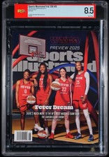 CAITLIN CLARK SPORTS ILLUSTRATED JUNE 2025 NEWSSTAND INDIANA FEVER PSA 8.5