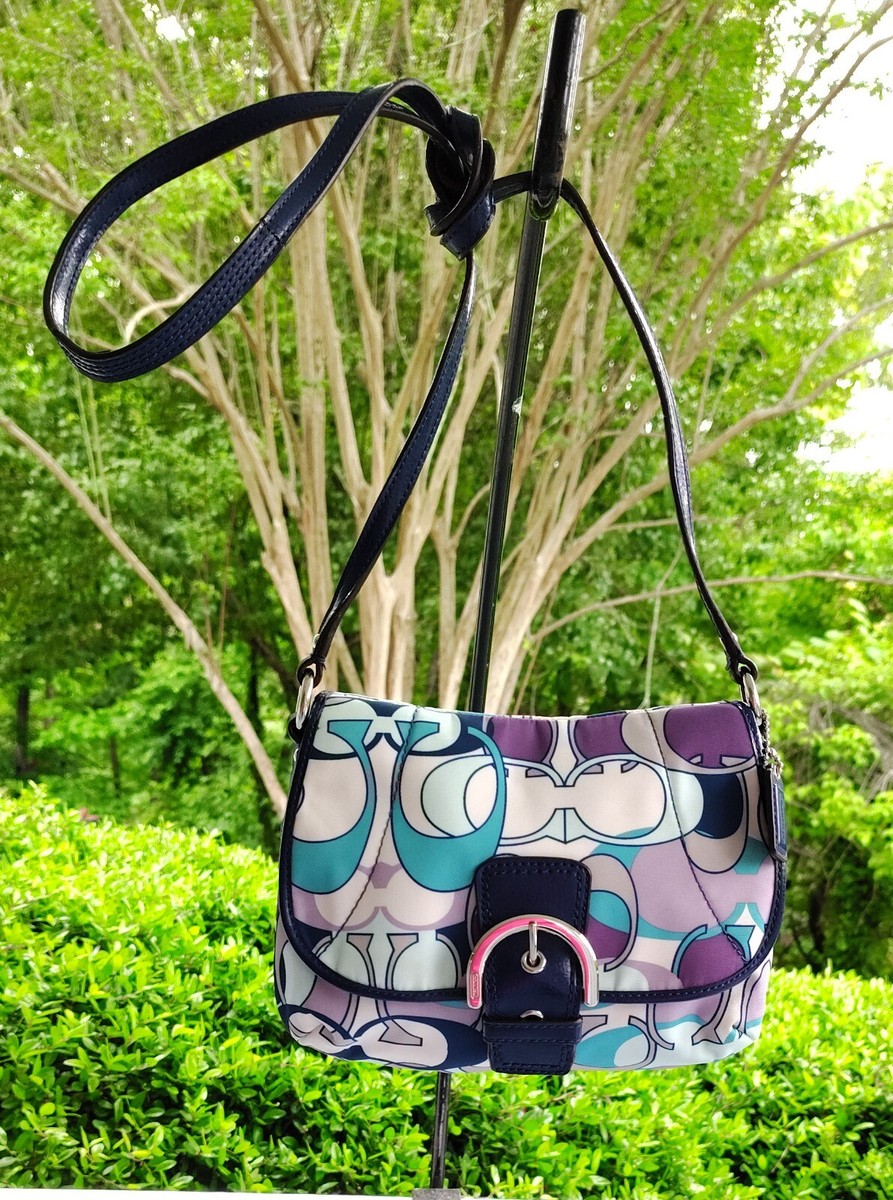 【極美品】COACH ショルダーバッグ シグネチャー フリンジ　ブルー y2k 楽天市場】COACH コーチ シグネチャー（ブランドコーチ・カラーブルー