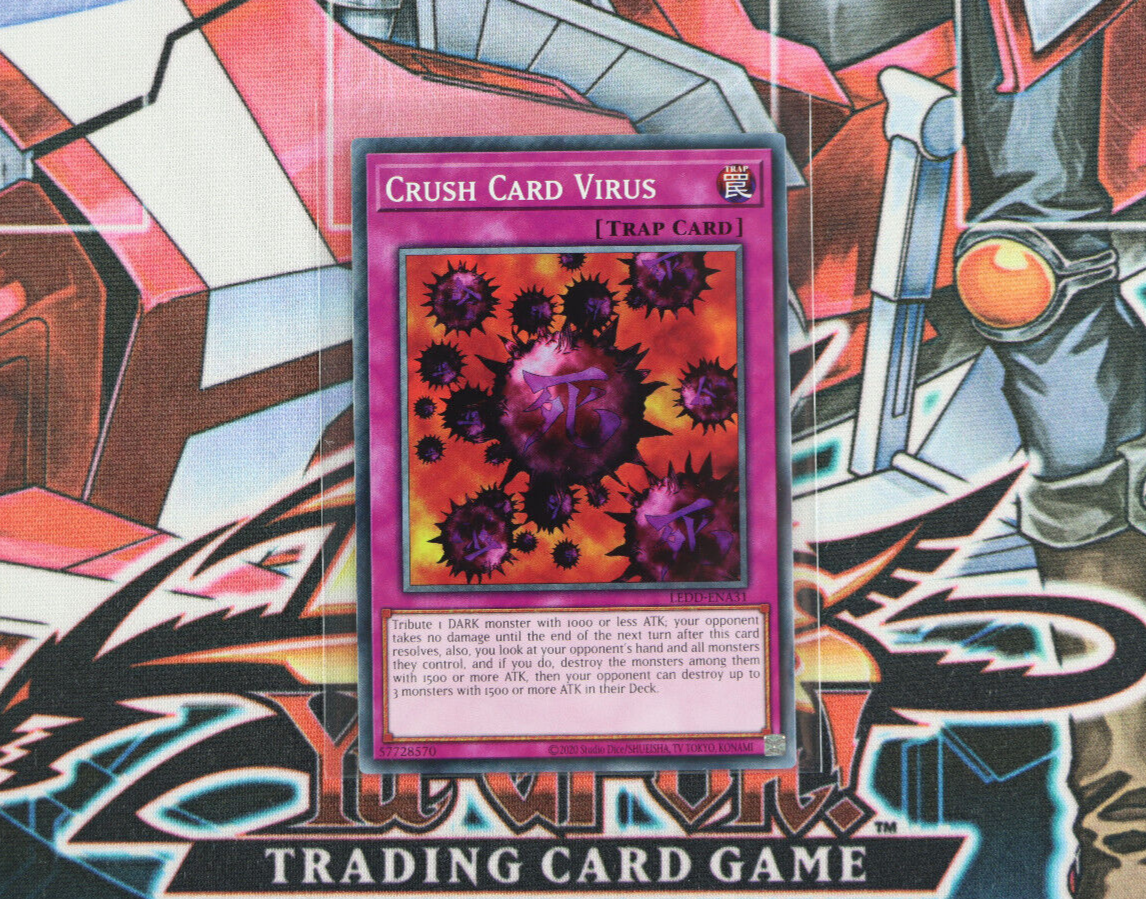YuGiOh Trap Crush Card Virus LEDD-ENA31 Common | eBay
