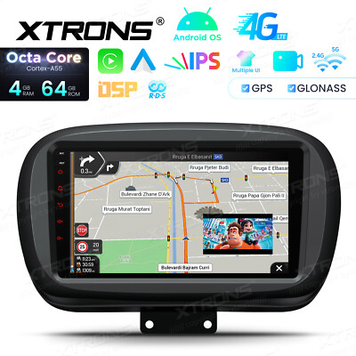 9''Android Autoradio für FIAT 500X 2015-2020 4G+64GB GPS Navi CarPlay Bluetooth