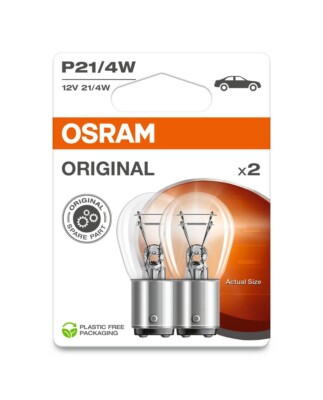 OSRAM 7225-2BL Original P21/4W 12V 2 Birnen BAZ15d PKW Rück/Nebelschlußlicht