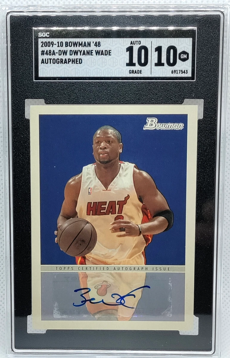 Topps Dwyane Wade Basketball Autographed Sports Trading Cards