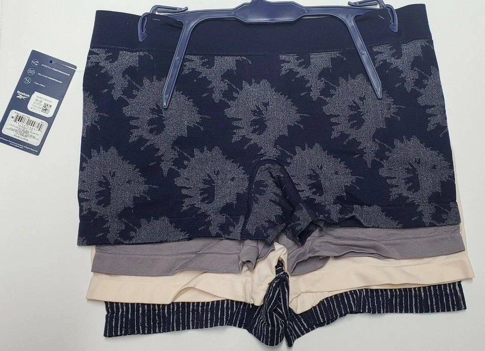 Reebok Women's Briefs S Boyshorts 4 Pack Seamless Performance Training Stretch - Image 2 of 4