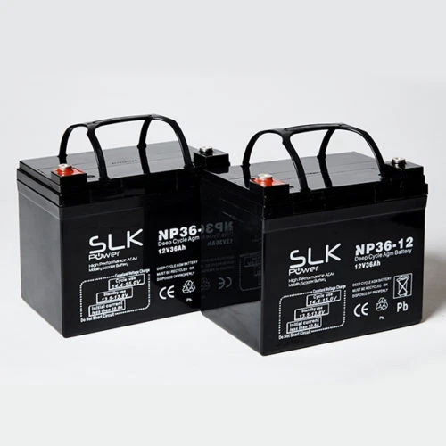 PAAR 12V 36AH SLK POWER MOBILITY SCOOTER BATTERIEN - UPGRADE 30AH 32AH 33AH 35AH