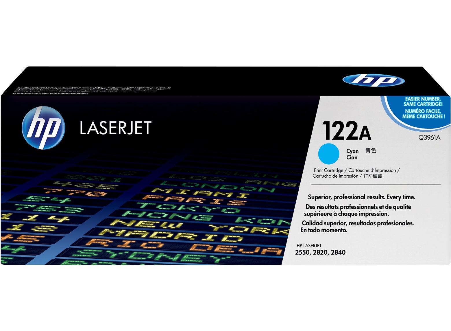 Cartouche HP 122A Cyan d'Origine Q3961A Haute Fidélité Colorimétrique