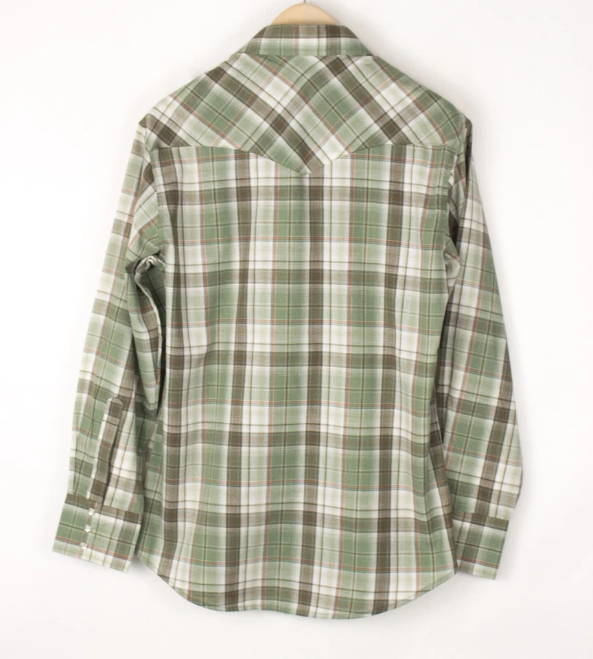 Vintage WRANGLER Men Casual Vintage Shirt Top Size M - Image 3 of 4