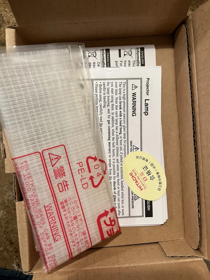 Lámpara proyector Hitachi DT00871 genuina Foto 3 de 3