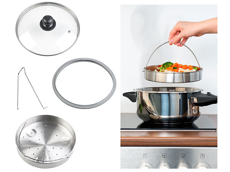 Accessoires de cuisson vapeur universels pour préserver les vitamines de vos légumes