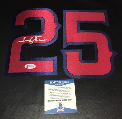 #ad TROY GLAUS SIGNED AUTO ANAHEIM ANGELS JERSEY NUMBER KIT BECKETT BAS COA 5 $50.63