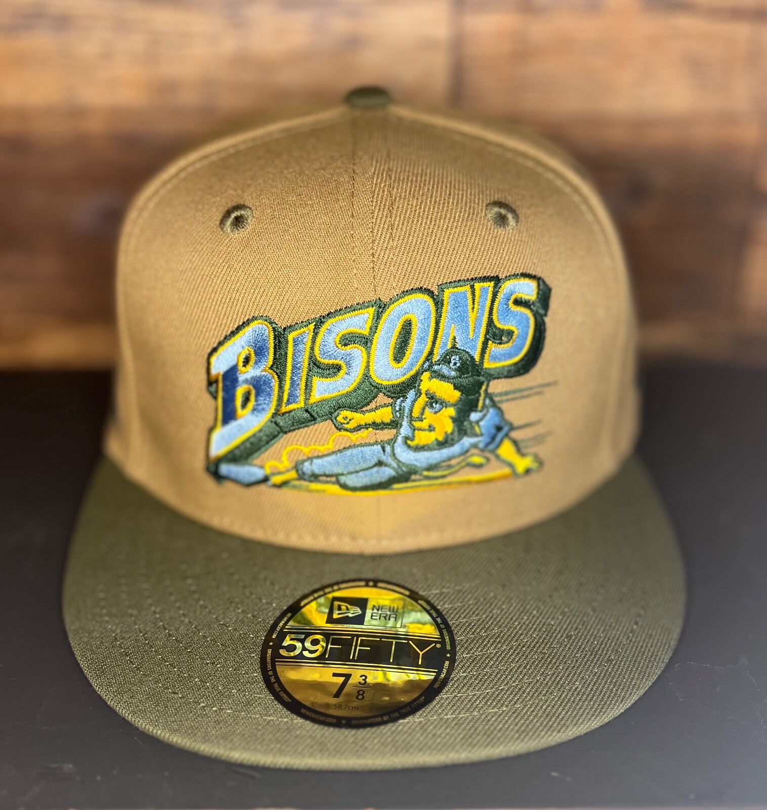 New Era 59Fifty Buffalo Bisons MLB Club Hat 7 3/8 25th Anniversary Patch NWT