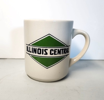ILLINOIS CENTRAL RAILROAD KAFFEEBECHER TASSE 1936-1966 LOGO