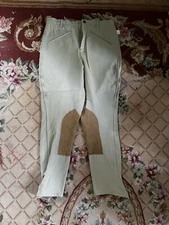 THE TAILORED SPORTSMAN ENGLISH RIDING PANTS SIZE 28” TAN KHAKI MADE IN USA L@@K