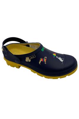 Joules Waterproof Clogs with Backstrap Welly Clog Rainbow Dog