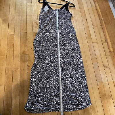 Nicole By Nicole Miller Dress Women's Size Small Black & White Sleeveless  Maxi | eBay