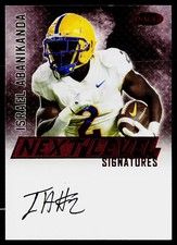 2023 SAGE HIT #NLS-IA Israel Abanikanda Next Level Signatures Red