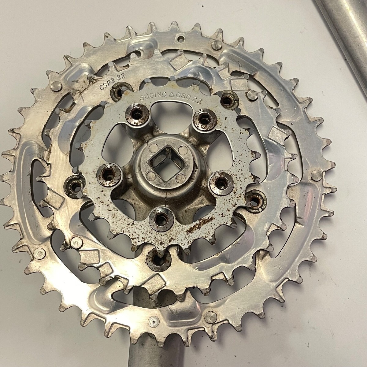 VINTAGE GIRVIN by SUGINO 175mm 44/32/22T TRIPLE CRANK SET