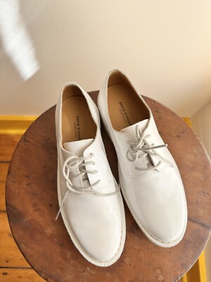 SOFIE D'HOORE Filos white leather derby lace up brogues lug sole NEW NIB 41 $750