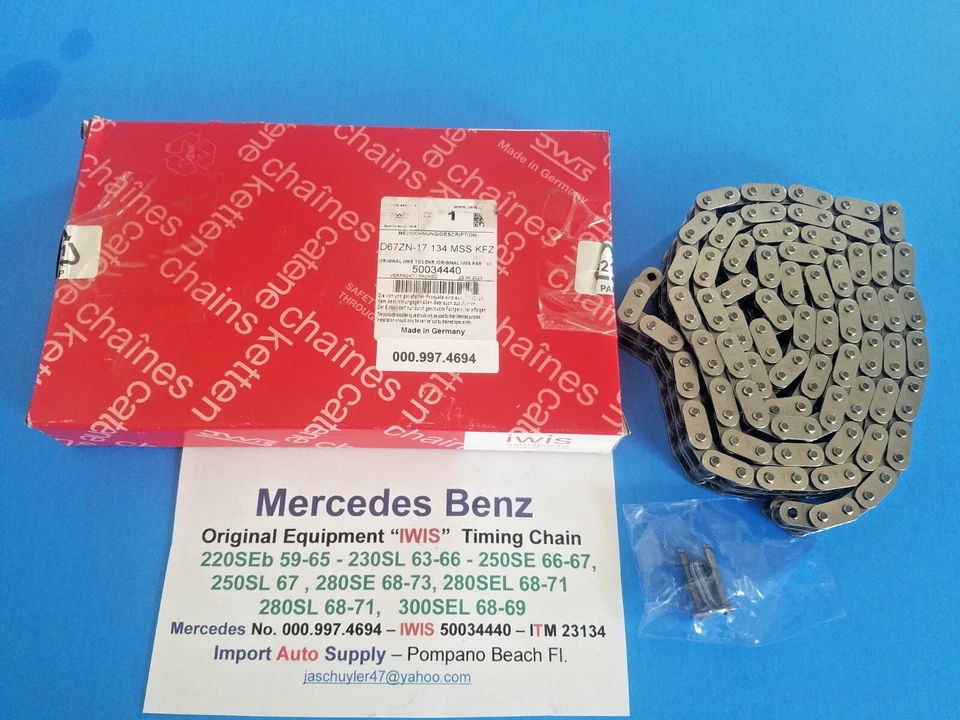 Цепь ГРМ Mercedes Benz 220SEb, 230SL, 250SE, 250SL, 280SE L, 280SL, 300SEL - Изображение 2 из 2