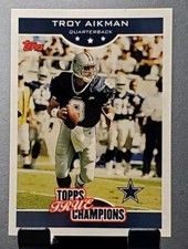 2006 Topps True Champions #5 Troy Aikman COWBOYS HOF'er football card🏈NM/MT