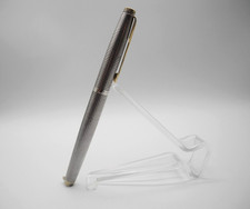 Parker 75 Cisele Sterling Silver Silber Füller Fountain Pen 585 Gold Feder F