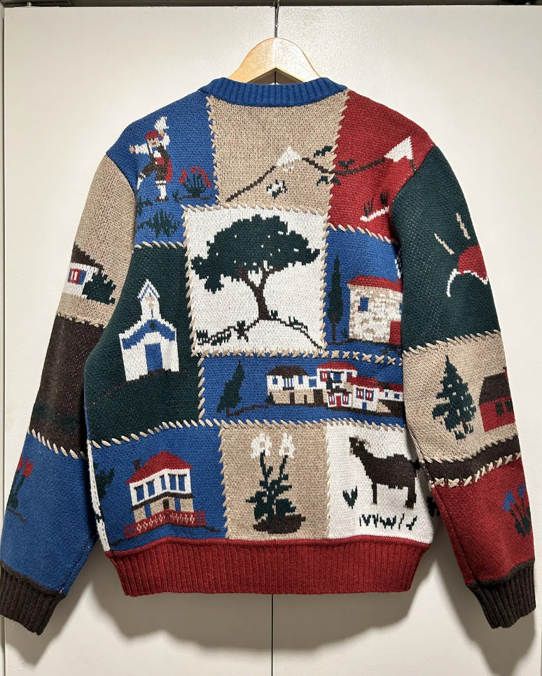 Aime Leon Dore Village patchwork sweater size Medium image 6