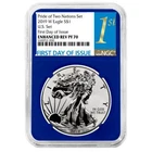 2019-W $1 1-oz Reverse Proof American Silver Eagle NGC PF70 FDI First Label P...