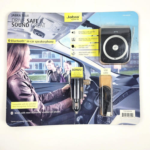JABRA Tour Bluetooth In Car Speaker Phone New With Damaged Box - 第 1/3 張圖片