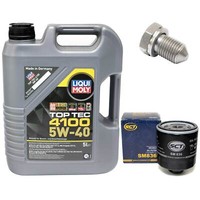 MotoröL Set 5W-40 5 Liter + ÖLfilter + Schraube FüR Audi A1 A3 Seat Toledo 1.0