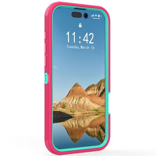For iPhone 16 Pro Max/16+/16 Pro/16e/16 Shockproof Heavy Duty Phone Case Cover - Picture 13 of 87
