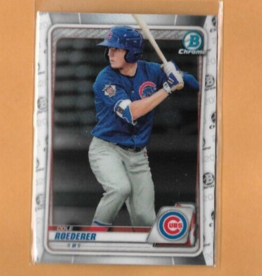 2020 Bowman Chrome Cole Roederer Prospects RC, Chicago Cubs #BCP-206