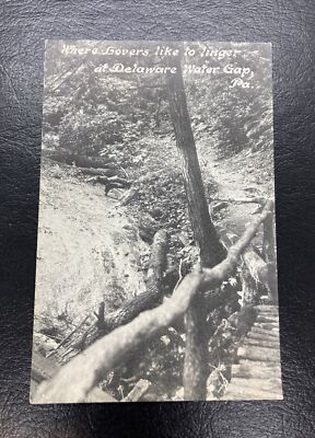 Where Lovers Like To Linger At Delaware Water Gap PA Pennsylvania Postcard