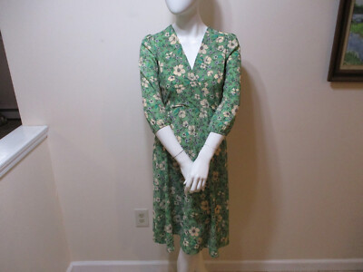 Women's Monteau Los Angeles 3/4 Sleeve Green Floral Dress Size Small (S) | eBay Women's Monteau Los Angeles 3/4 Sleeve Green Floral Dress Size Small (S) | eBay