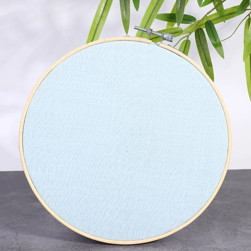 Bamboo Hand Embroidery Cross Stitch Ring Hoop Frames Circle Loop Stitching Tool - Image 4 of 4
