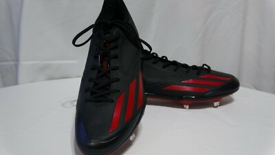 Adidas Size 13 M ADIZERO Black Red Baseball Cleats New Men\'s Shoes Adidas Adizeo Afterburner 8 Baseball Cleat main image 4