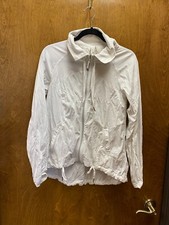 Women's "Lululemon" White windbreaker zip jacket. Size6. Prev. Owned