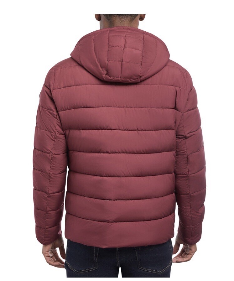 NWT Michael Kors Men Hooded Puffer Jacket Red Size XL $225