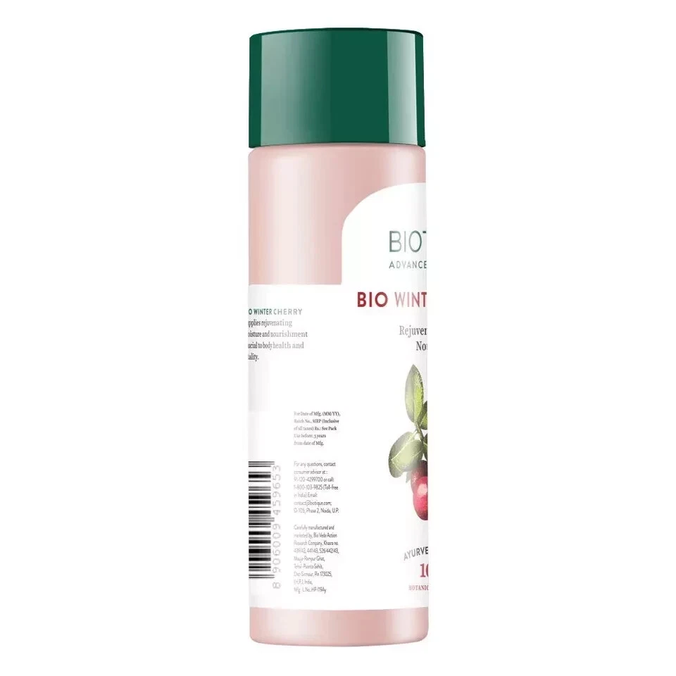 Biotique Winter Cherry Rejuvenating Body Lotion 120ml, Free Shipping World Wide - Image 2 of 4