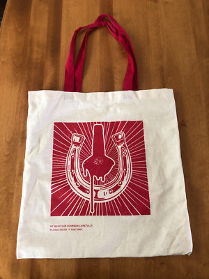 Makers Mark Bourbon Whiskey Canvas Tote Bag Horseshoe Derby Shopping Travel KY