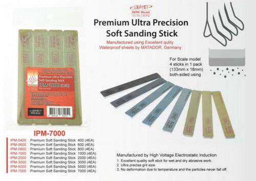 Infini Model Premium Soft Sanding Stick (Matador) #7000 (4pcs) - 第 1/1 張圖片