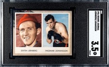 1956 Swedish Rekord Journal Panel Sixten Jernberg Ingemar Johansson RC SGC 3.5