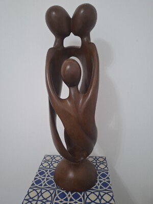 Afrikanische Eltern & Kind Statue