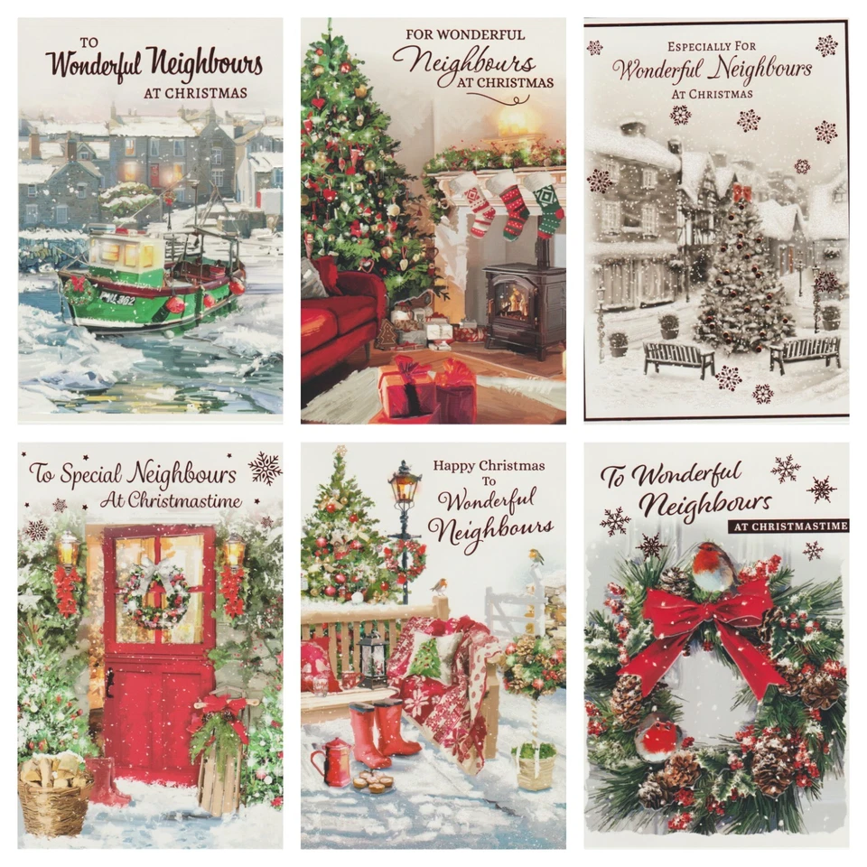 POPPY HILL / NEXT CHAPTER Neighbours Christmas Card ~ Christmas Greetings To Wonderful Neighbours