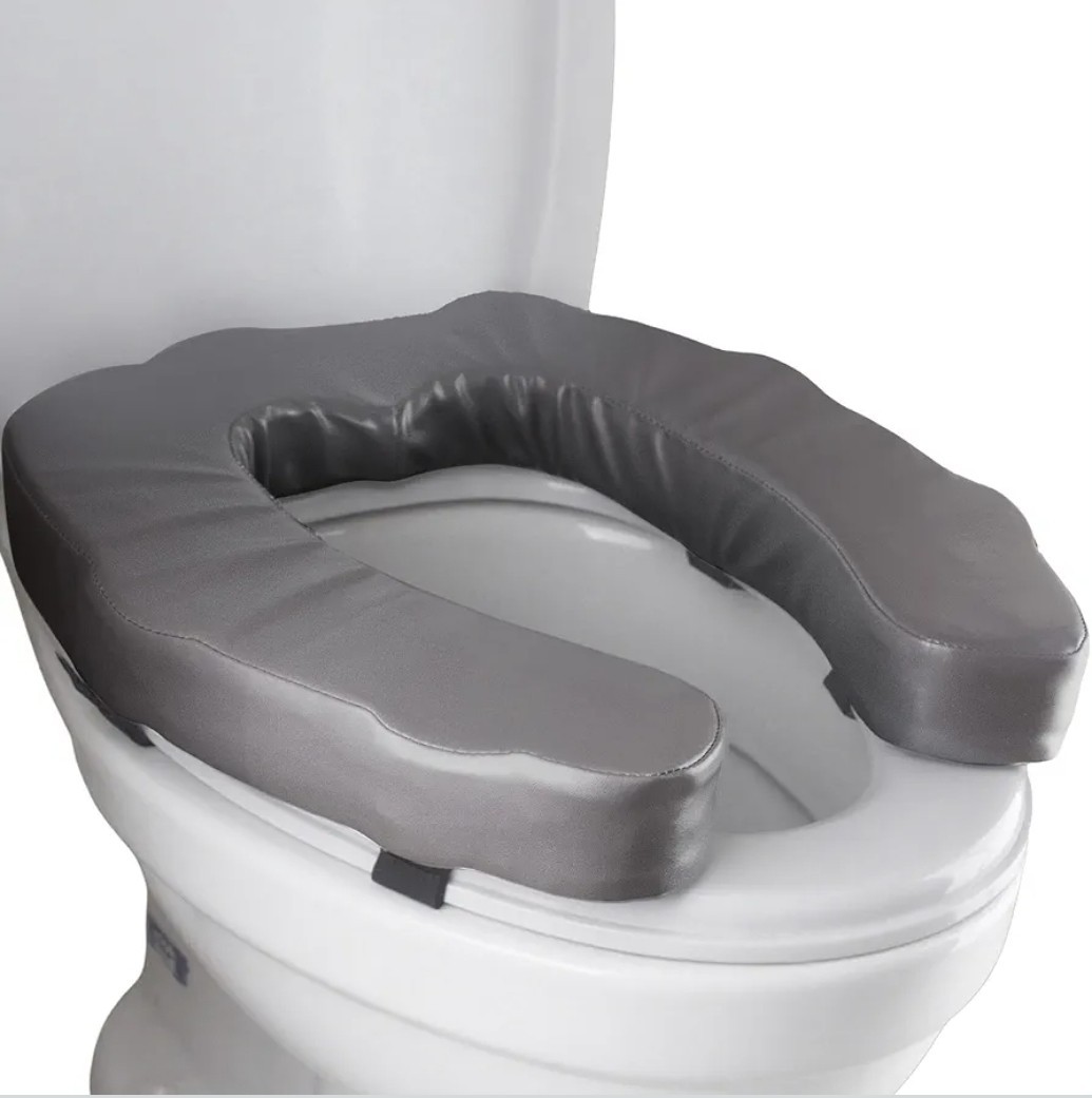 Cushion With 2-inch High-density Foam,toilet Seat Riser-suit