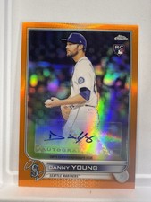 2022 Topps Chrome Update Danny Young Rookie RC Auto /25 orange refractor